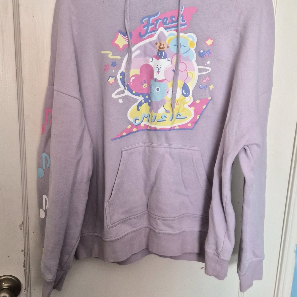 Lilac Hottopic BT21 Hoodie